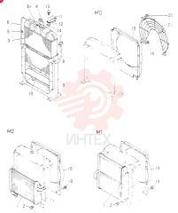RADIATOR & OIL   COOLEER   ASSY  (FOR M1 ONLY) FF: PARTS