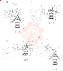 Схема (6D15) - MITSUBISHI DIESEL ENGINE FOR K904C, K907B, K907C & YS750-2 (1/77-12/06) VAME035827 (2)