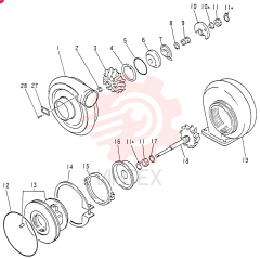 Схема (6D15) - MITSUBISHI DIESEL ENGINES - K907D & K907LC EXCAVATORS (1/86-12/06) VAME032938 (2)