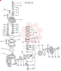 Схема (6D15) - MITSUBISHI DIESEL ENGINES - K907D & K907LC EXCAVATORS (1/86-12/06) VAME038665 (1)