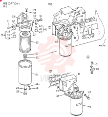 Схема (6D15) - MITSUBISHI DIESEL ENGINES - K907D & K907LC EXCAVATORS (1/86-12/06) VAME035735 (2)