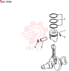Схема (6D15-T) - MITSUBISHI DIESEL ENGINE - K909 II & K909LC II EXCAVATORS (1/87-12/06) VAME072066