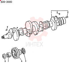 Схема (6D15-T) - MITSUBISHI DIESEL ENGINE - K909 II & K909LC II EXCAVATORS (1/87-12/06) VAME034993 (2)