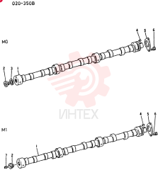 Схема (6D15-T) - MITSUBISHI DIESEL ENGINE - K909 II & K909LC II EXCAVATORS (1/87-12/06) VAME071145