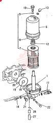 Схема (6D15-T) - MITSUBISHI DIESEL ENGINE - K909LC & MD240BLC (1/87-12/06) VAME034775