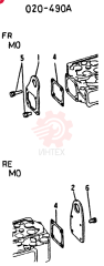 Схема (6D16-T) - MITSUBISHI DIESEL ENGINE - K909 II & K909LC II EXCAVATORS (1/87-12/06) VAME031928