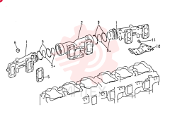 Схема (6D22) - MITSUBISHI DIESEL ENGINE - K912, K912LC, & K916 (1/83-12/06) VAME053868