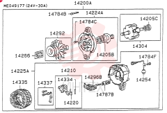 ALTERNATOR,24V, 30 Amp VAME049177 (2)