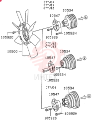 WATER PUMP VAME157543 (2)