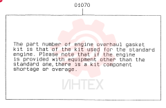 GASKET KIT VAME997284