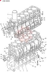 Схема (6D31-T) - MITSUBISHI DIESEL ENGINE (1/06-12/06) VAME999886