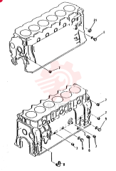 Схема (6D31-T) - MITSUBISHI DIESEL ENGINE - MD200BLC EXCAVATORS (1/06-12/06) VAMH037720