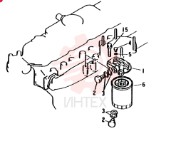 Схема (6D31-T) - MITSUBISHI DIESEL ENGINE - MD200BLC EXCAVATORS (1/06-12/06) VAME035735