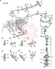 Схема (8DC8) - MITSUBISHI DIESEL ENGINE - K914 & K975 (1/79-12/06) VAME066966 (5)