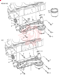 OIL   COOLER   &   FILTER ASSY (FOR M0, M1, M3 ONLY), Start Year: 01-SEP-85