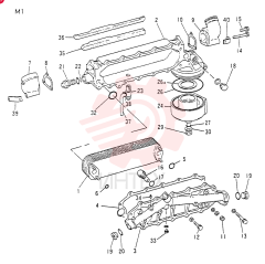 OIL COOLER & FILTER ASSY (M1 ONLY), Start Serial: 8509 VAME060426 (2)
