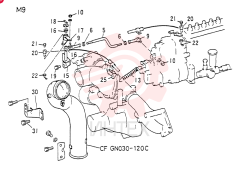 Схема (8DC8) - MITSUBISHI DIESEL ENGINE - K914 & K975 (1/79-12/06) VAME068710 (1)