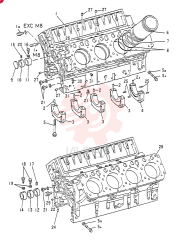 Схема (8DC9) - MITSUBISHI DIESEL ENGINE - K914 & K975 (1/79-12/06) VAME999389