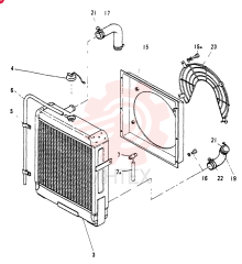 RADIATOR ASSY, FF : SERVICE PARTS EXCLUSIVELY USED FOR INDUSTRIAL MACHINERY ENGINES VA3174780010