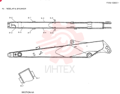 ARM ASSY, LONG 2. 7M YV12B00091F3
