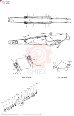 HYD LINES, ARM 2. 45M YY43H00002F1