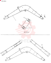 BOOM ASSY, HOE 3. 72M