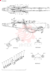 HYD LINES, ARM 2.07M YT43H00045F1