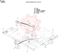 Схема (NIBBLER) - BREAKER & EXTRA ATTACHMENTS - SK220 ASN LQU0001 & SK200LC ASN LLU0601 (1/91-12/97) 2422J3754D5