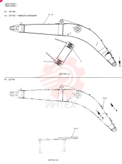 BOOM ASSY, HOE 5. 05M (EXTRA) YB02B00051F6 (1)