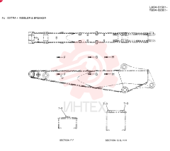 ARM ASSY, 2. 6M (EXTRA) YB12B00013F3 (1)