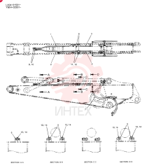 HYD LINES, ARM 2. 6M YB43H00005F1