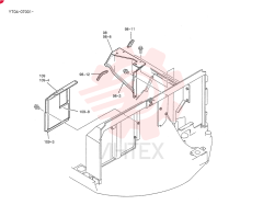Схема (OFFSET BOOM) - ATTACHMENT - SK70SR-1E & SK70SR-1ES ASN YT04-07001 (3/03-12/04) YT21C00010FA