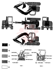 PART OF COLOR:CONTROL OPERATOR,LEVER, PAINT COLOR:GRAYISH BLACK , NORMAL DRYING 16kg  CAN, PAINT SPRAY NO: NORMAL DRYING YN09T00001DG 300ml