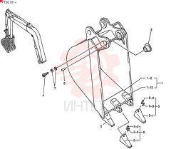 BUCKET ASSY, BUCKET CAPACITY-0.11M3(OLD JIS)