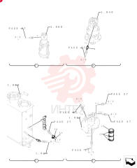 45 ELBOW,Male, 30 Degree Fl, PF 1/4" x PF 1/4", O-Ring