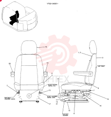 SEAT ASSY. YT25M00025F1