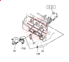 WATER PIPING; ENGINE 0-32A