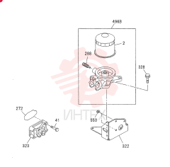 OIL COOLER AND OIL FILTER 0-50A