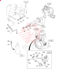 OIL AND VACUUM PIPING; ENGINE 0-52A