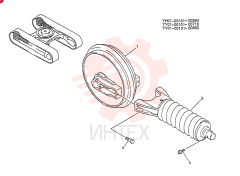 IDLER ASSY, CRAWLER YV52D00001F1