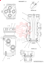 HYDRAULIC SWIVEL YN55V00037F1 (1)