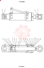 HYDRAULIC CYLINDER YX01V00006F1 (2)