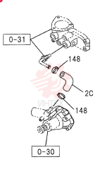 WATER PIPING, ENGINE 0-32C (1)