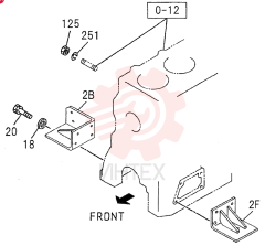 ENGINE MOUNTING 0-22C