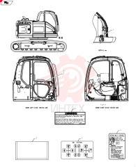 Схема (SK140SRLC) - SHORT RADIUS EXCAVATOR ASN YH06-08001 [NATA13197 -] (9/10-12/12) YF22T00055F3