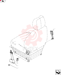 Seat, (Rops Cab) YN25M00080F1