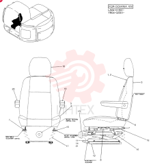 SEAT ASSY. YT25M00025F1 (1)
