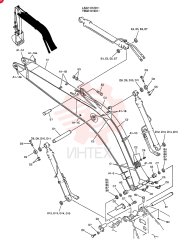 BOOM ASSY, HOE, Serial Range: LA02-01201--01277