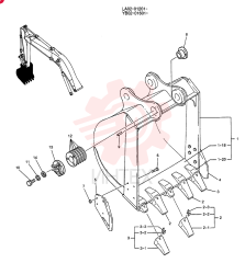 BUCKET ASSY, STD 0.75M3