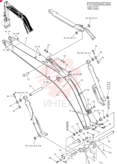 BOOM ASSY, HOE YB02B00051F1 (2)